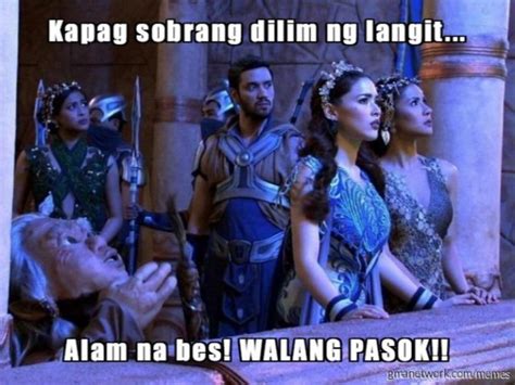 Walang pasok kasi maulan .